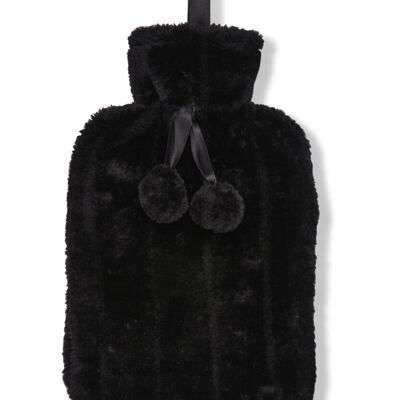 Luxury classic faux fur hot water bottle and cover Thumbnail