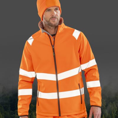 Result Recycled Printable Safety Soft Shell Jacket Thumbnail