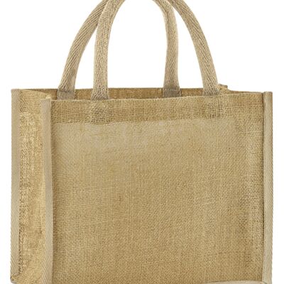 Westford Mill Natural Starched Jute Midi Tote Bag Thumbnail
