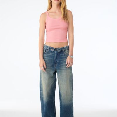 Women's Micro Rib Strap Tank Thumbnail