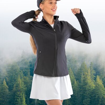 Spiro recycled women’s fitness jacket Thumbnail