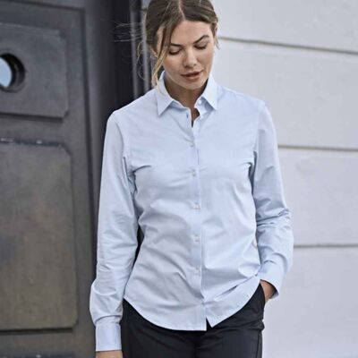 Tee Jays Ladies Active Long Sleeve Stretch Shirt Thumbnail