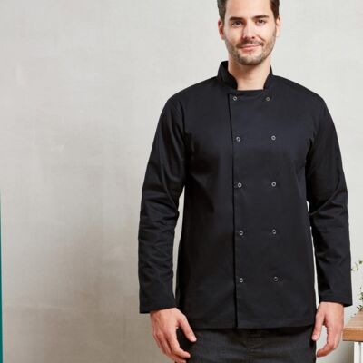 STUDDED FRONT L/S CHEF JACKET Thumbnail