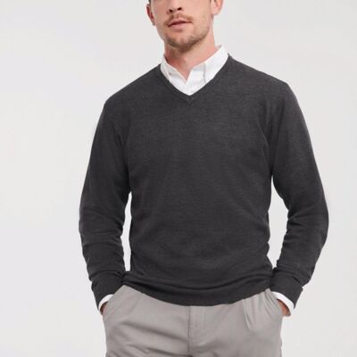 V- NECK KNITTED PULLOVER Thumbnail