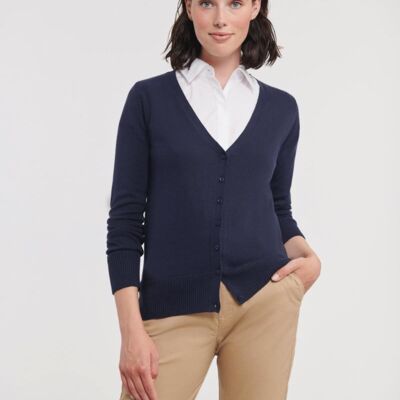 LADIES V-NECK KNITTED CARDIGAN Thumbnail