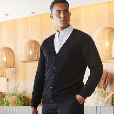 MENS V BUTTON CARDIGAN Thumbnail