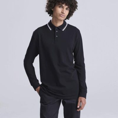 LONG SLEEVE TIPPED 100 POLO Thumbnail