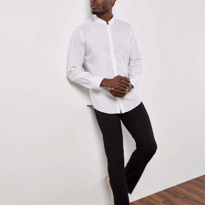 MENS MANDARIN COLAR L/S BLOU Thumbnail