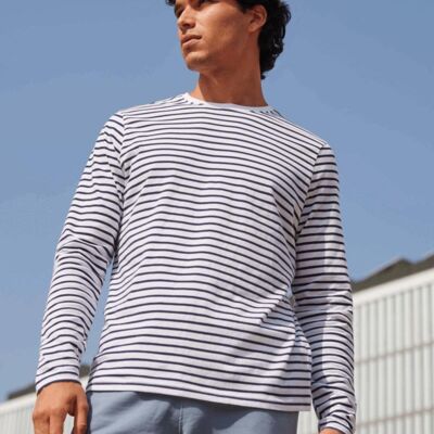 UNISEX LONG SLEEVED STRIPED T-SHIRT Thumbnail