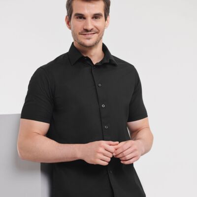 Men's Short Sleeve Fitted Stretch Shirt Thumbnail