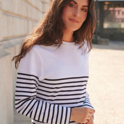 Long sleeve Breton striped T Thumbnail