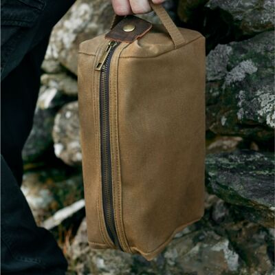 Heritage Waxed Canvas Wash Bag Thumbnail