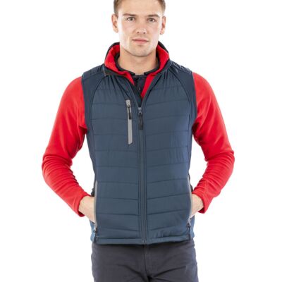 Black compass padded softshell gilet Thumbnail