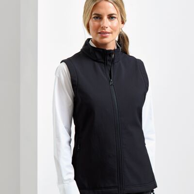 Premier Lds W/checker Recyc. Softshell Gilet Thumbnail